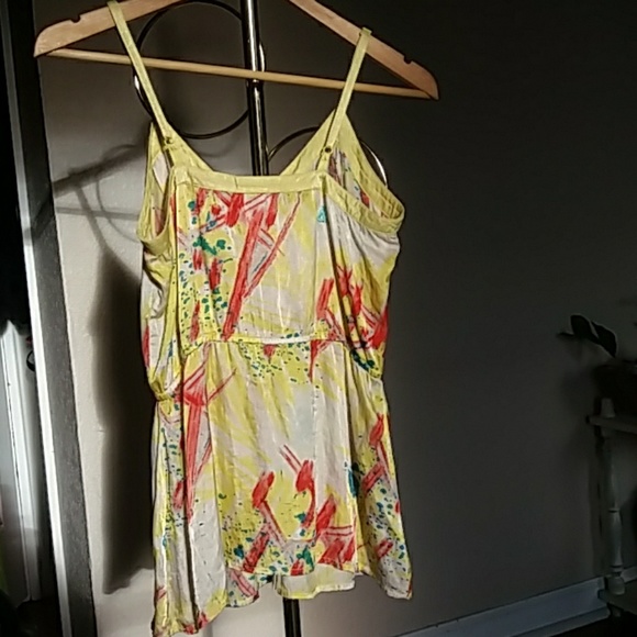 Matix button up silk/cotton blend tank top - Picture 5 of 7